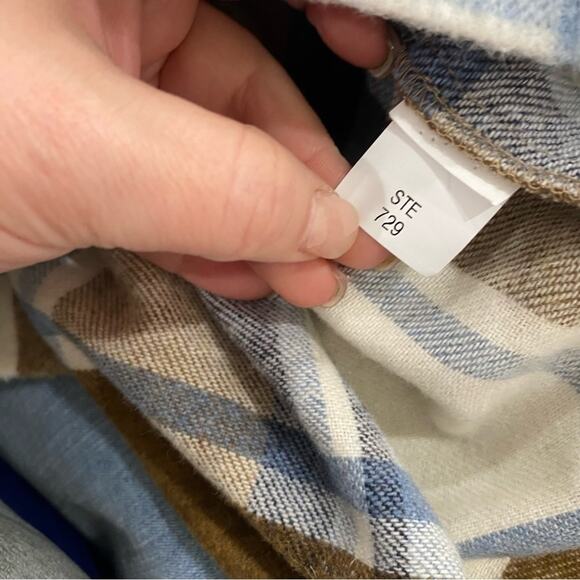 Zara | Wool Blend Plaid Overshirt Shacket Size Small - Picture 6 of 9